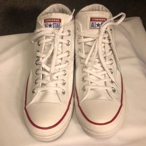 White Converse Mid Top All Stars